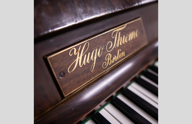 Used Hugo Thieme Mahogany Upright Piano Sold As Seen Bargain - Image 5